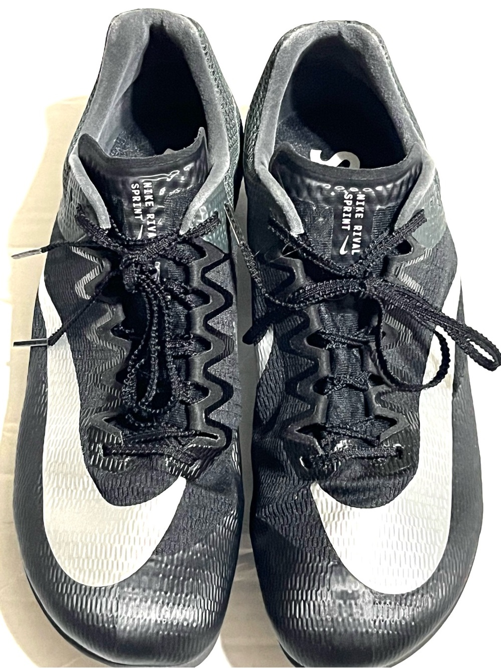 Nike Men’s Black & White Sprint Track Spikes